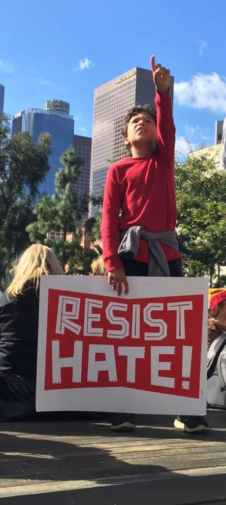 Some Images from Saturday’s Marches Throughout California