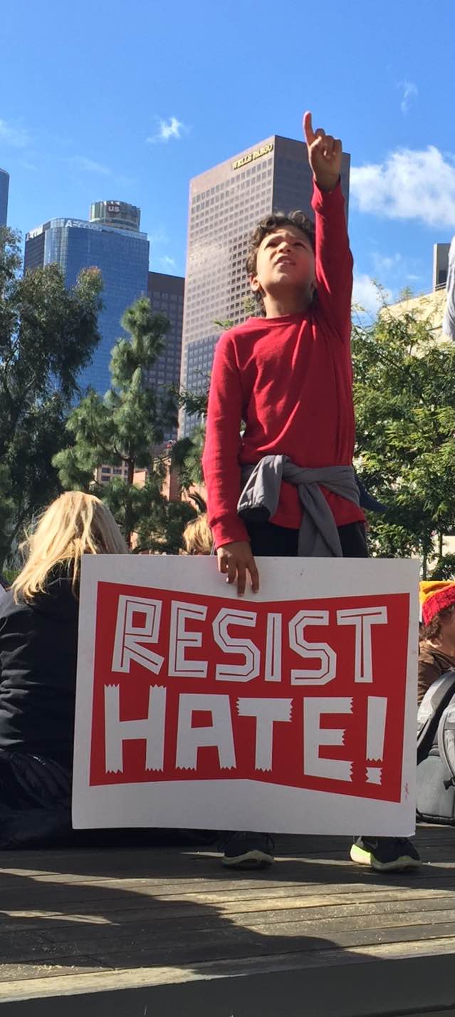 Some Images from Saturday’s Marches Throughout California