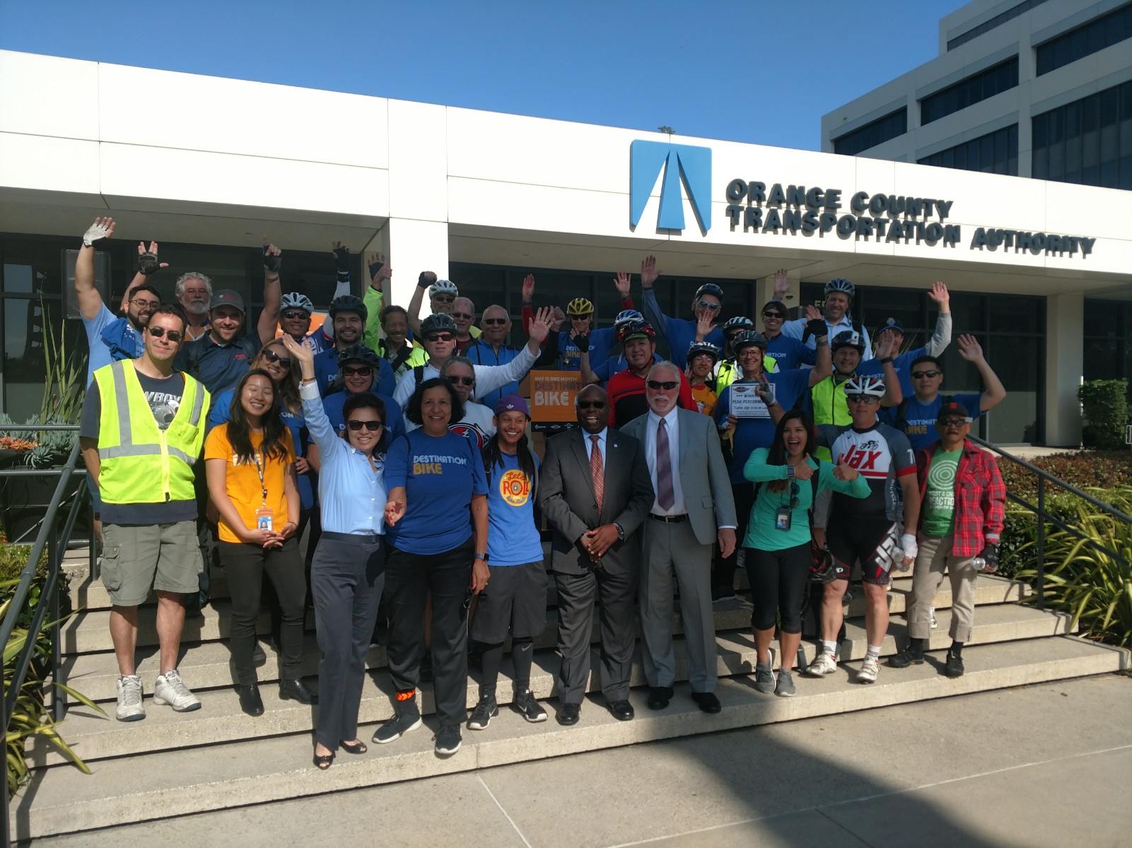 This year's bike rally participants.
