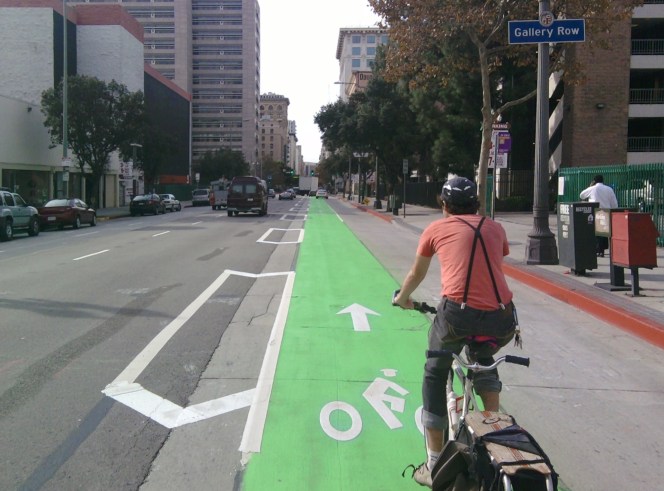 LADOT and Film Industry Agree to Compromise on Green Bike Lanes