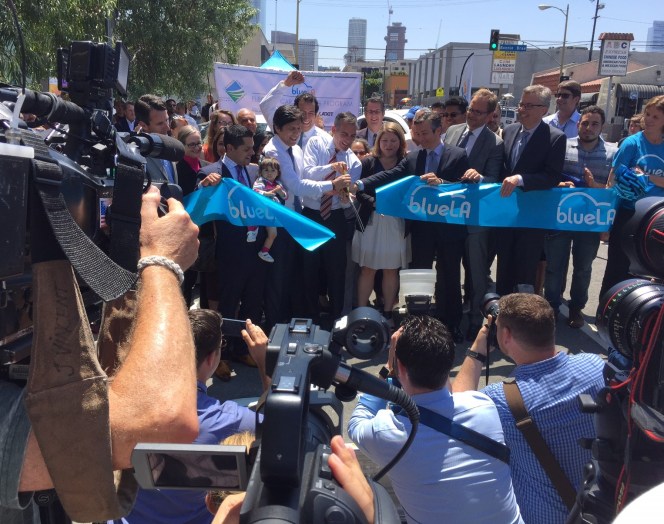 LADOT and BlueLA Partner for Low-Income Electric Car Share