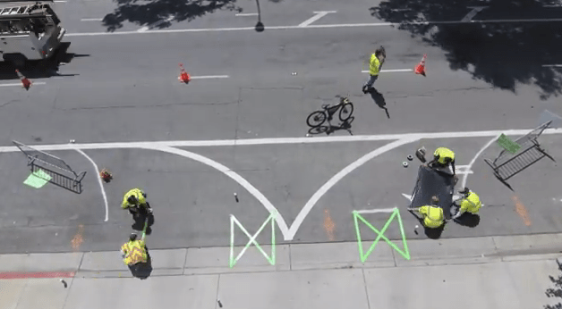 Eyes on the Street: San Jose Tests Out a Two-Way Protected Bikeway