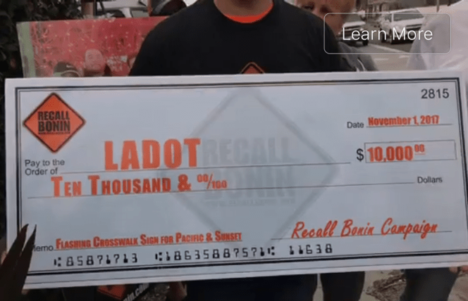 Filing Shows Recall Bonin Campaign Raised Less Than Claimed, Throwing Recent Larger Claims Into Question