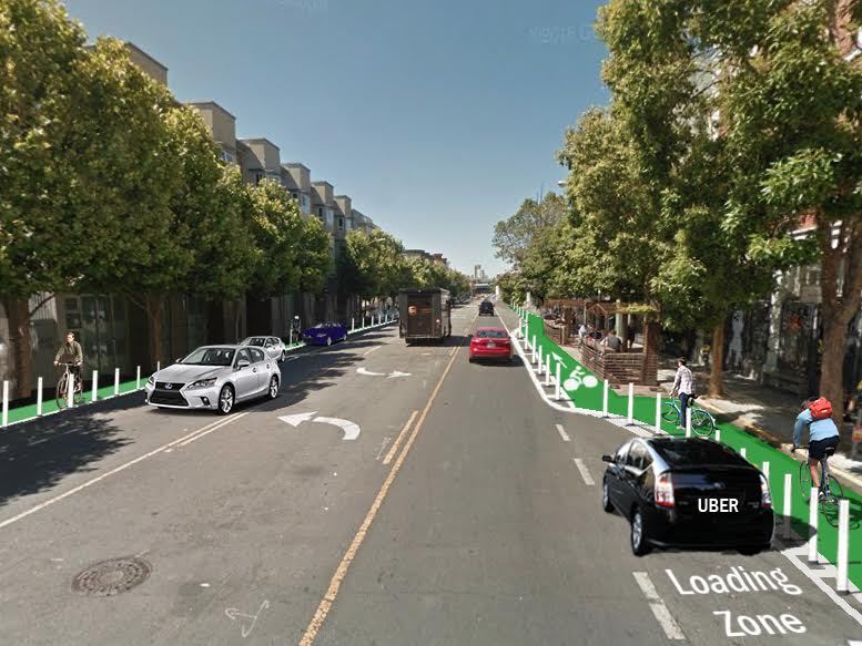 SF Approves Funding to Study Valencia Street Protected Bike Lane