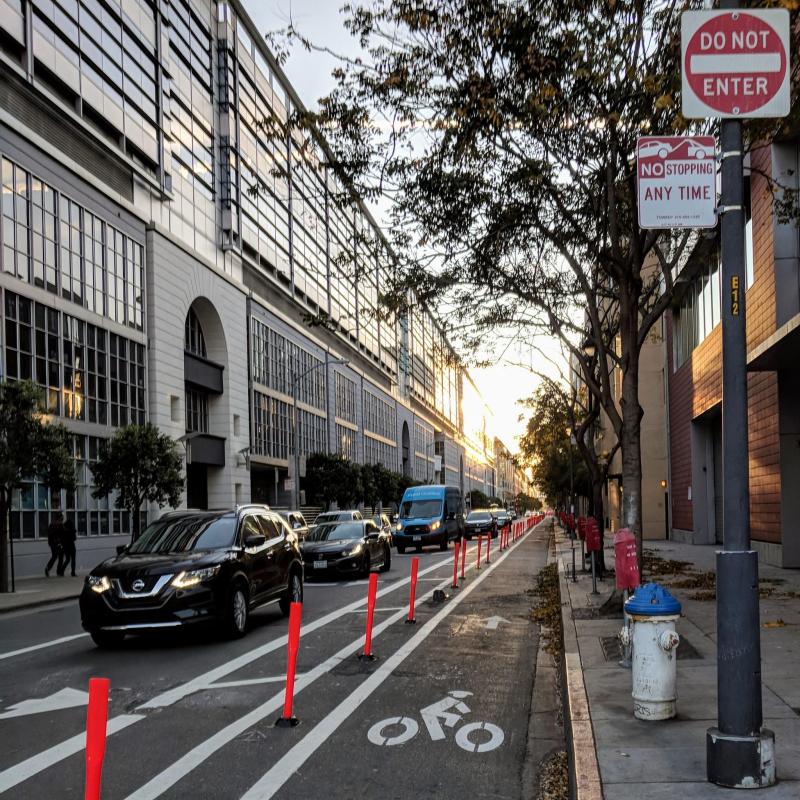 Third Street Bridge Detour and the Temporary Berry Bike Lane