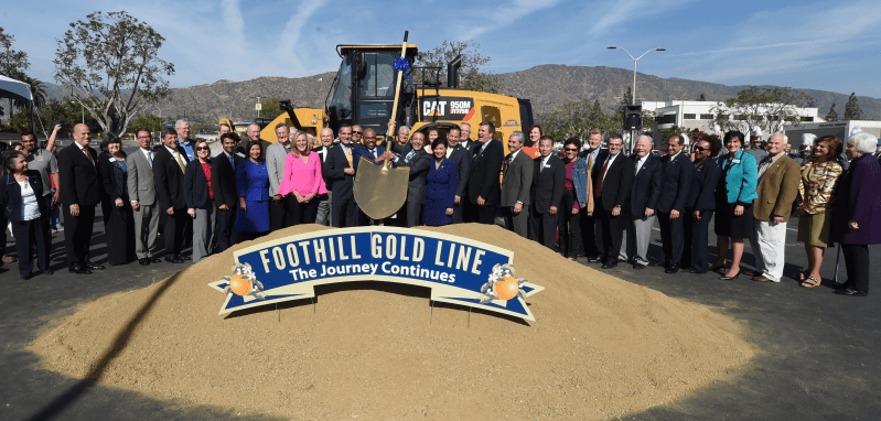 Groundbreaking Celebrated for Foothill Gold Line Extension 2B, Though Some Issues Remain