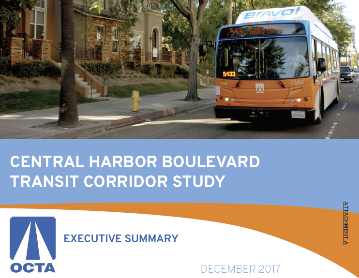 Streetcar, BRT Along Harbor Boulevard Rate Highest in OCTA Study of Transit Options