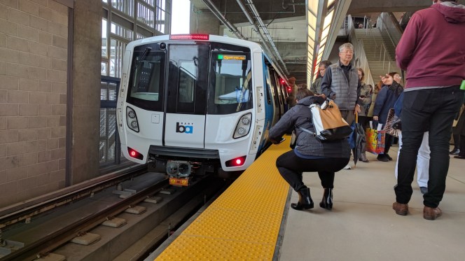 Look for New BART Train for the Evening Commute