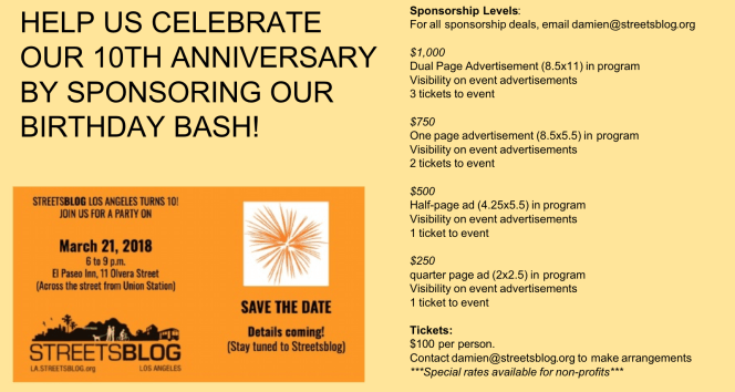 Thanks to Our Growing Sponsor List for SBLA’s 10th Birthday. You Have One Week Left to Join Them!