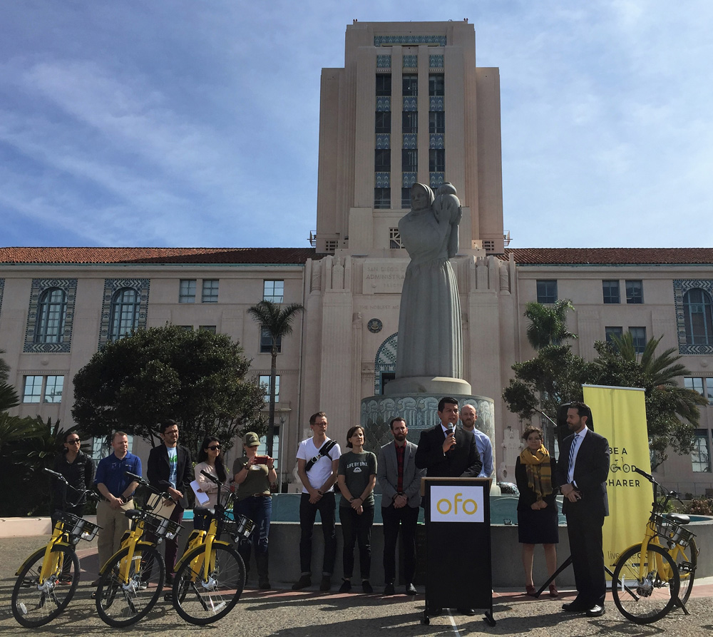 Eyes on the Street: San Diego Gets Ofo Dockless Bike-Share