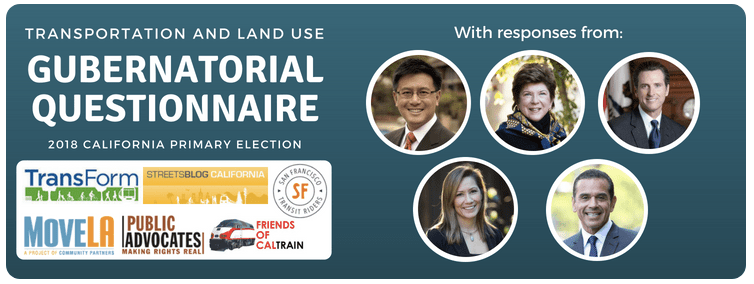 What the Candidates for Governor Say About Transportation and Land Use Issues