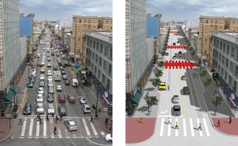 SFMTA Cuts Bike Lane from Planned Sixth Street Safety Improvements
