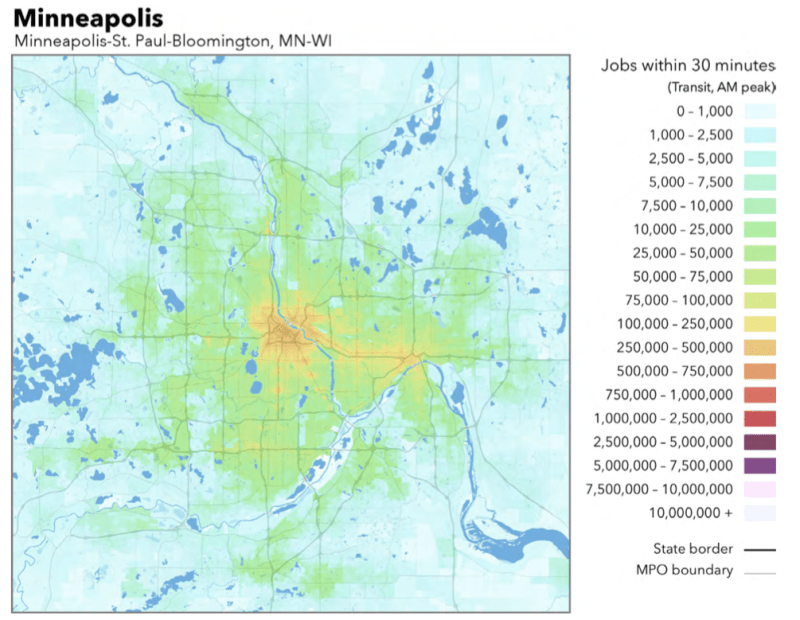 These Are the American Cities Where Transit Access to Jobs Is Getting Better