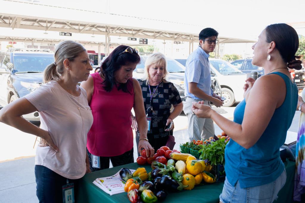 In Stockton, a Transit Hub Becomes a Farm Stand Too