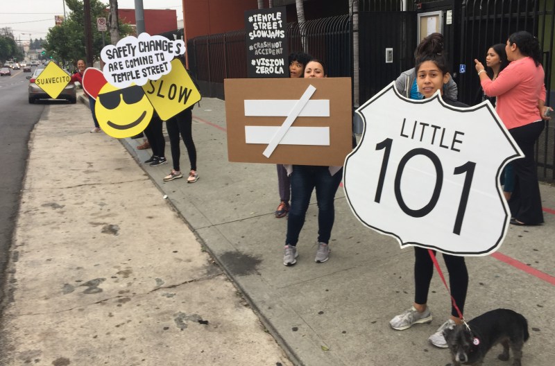 Temple Street Slow Jams Celebrate Improvements, Though No Road Diet