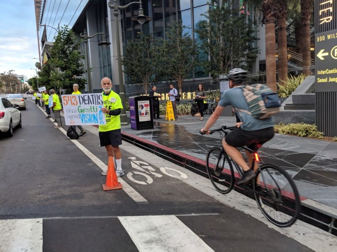 L.A. Mayor Speaks at NACTO, Advocates Protest Lack of Progress