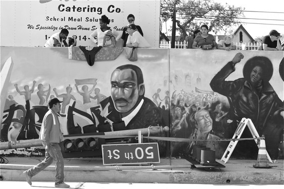 Black Panther Movement Figures on Crenshaw’s Great Wall Defaced with Swastikas