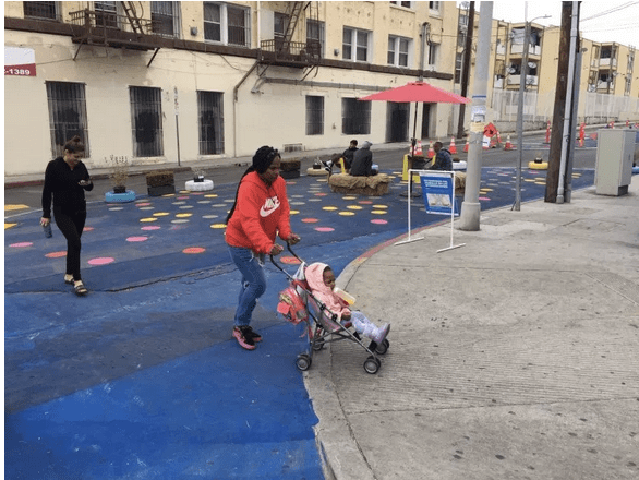 LADOT Hosts Traffic Safety Pop-Up Installations