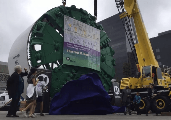 Metro Introduces Purple Line Extension Section 2 Tunneling Machines: Harriet and Ruth