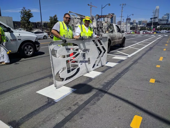 Eyes on the Street: Terry Francois Protected Bike Lane Near Completion