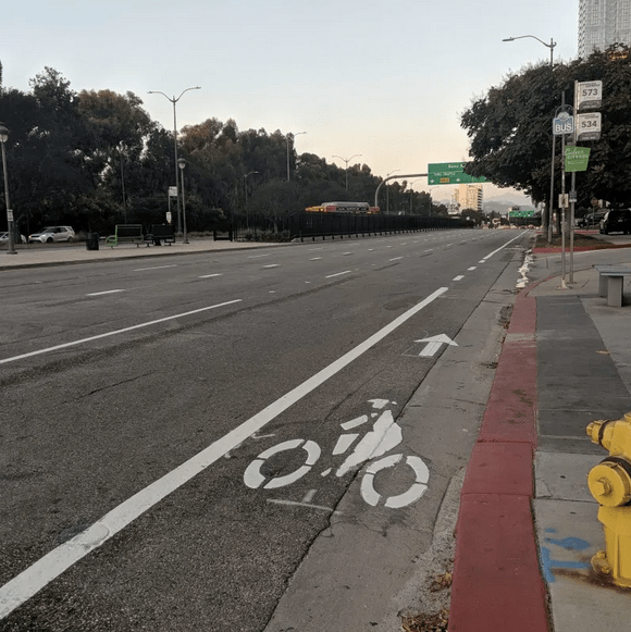 Eyes on the Street: New Gap Closure Bike Lanes in Century City