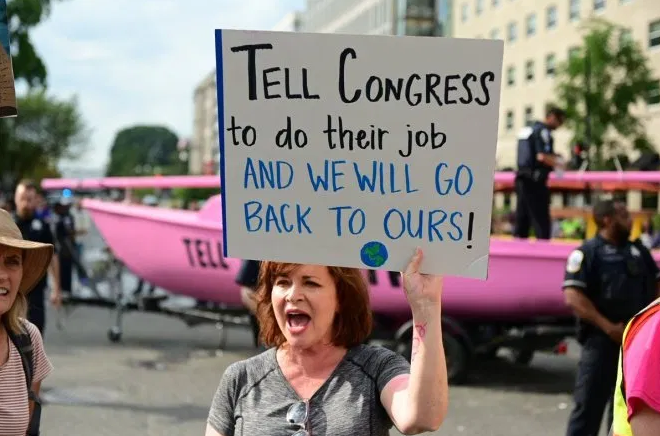 Climate Protests Stop D.C. Traffic Dead