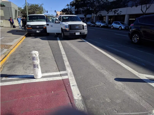 Editorial: At Least Stop Transit Workers from Blocking Bike Lanes