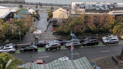 Eatery Endangers Cyclists, Port Shrugs