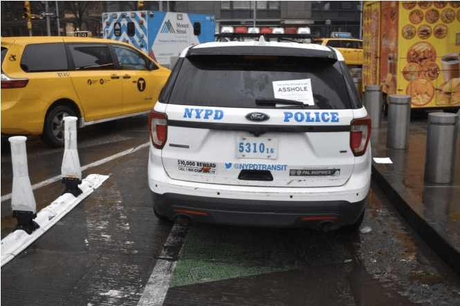 Hero of the Week: Cyclist Who Calls Cops Out for Blocking Bike Lane