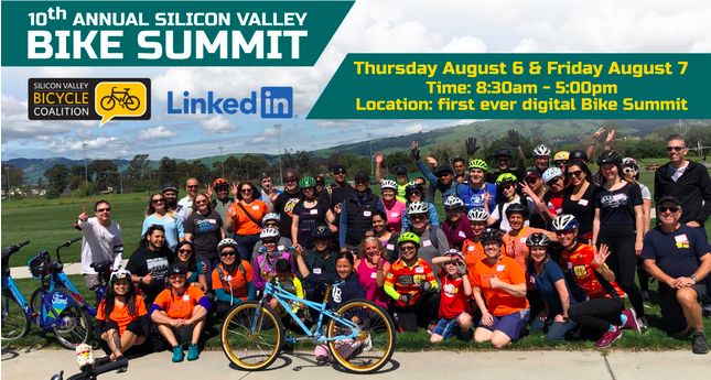 Silicon Valley Bicycle Coalition’s 2020 Bike Summit to Be Held Online
