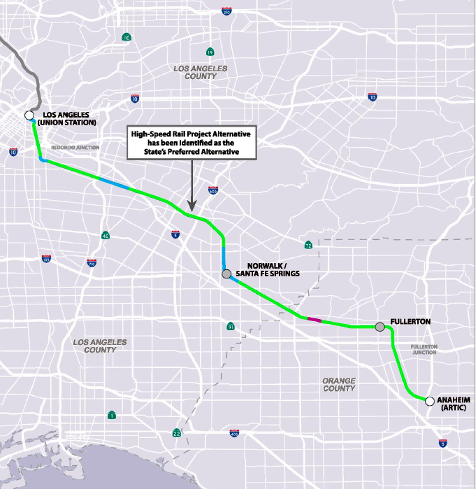 High Speed Rail: Accommodating Freight and Passengers on the L.A.-to-Anaheim Route