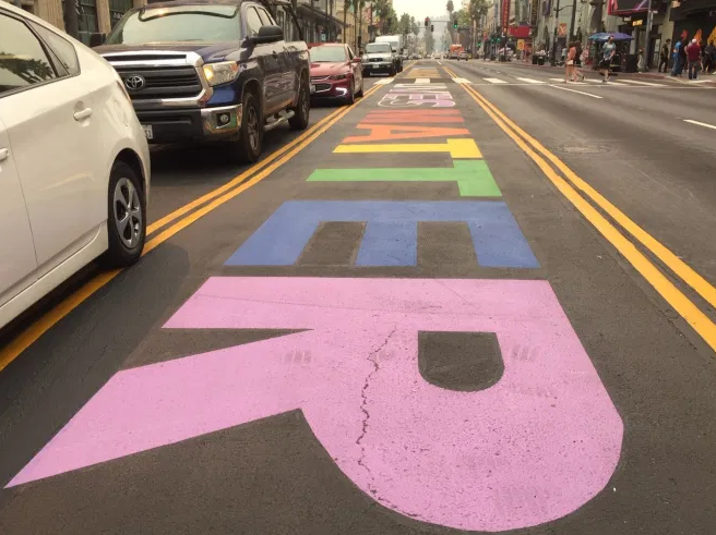 Eyes on the Street: Hollywood All Black Lives Matter Mural Shrunk