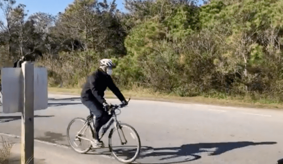 STOP THE PRESSES: Joe Biden, In Latest Break with Trump, Rode a Bike Today