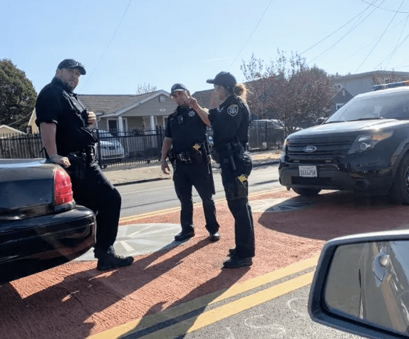 Cops Continually Park on Scraper Lane
