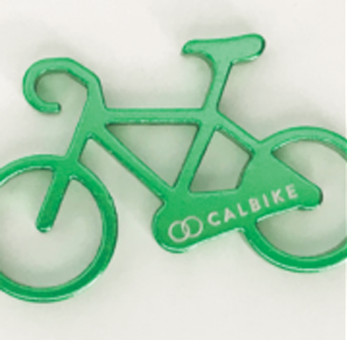 Bike pin with CalBike logo