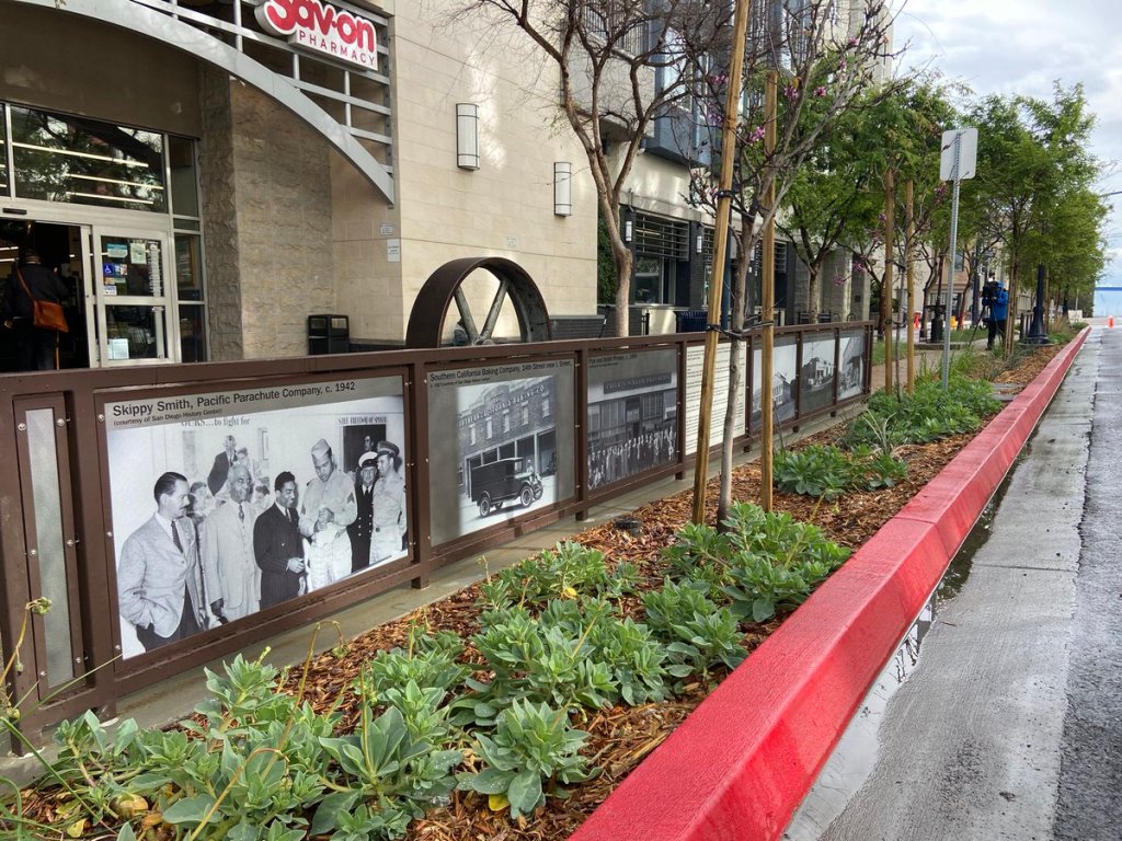 Downtown San Diego Opens First Block of 14th Street Neighborhood Greenway