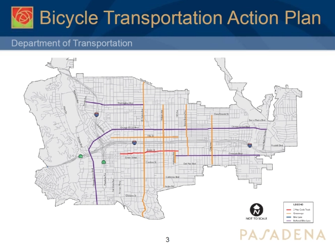 Pasadena Studying Four North-South Bike Boulevard Corridors