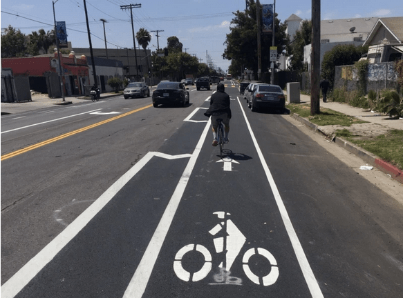 LADOT Annual Bikeway Mileage Installation Up in FY20-21, Buoyed By Resurfacing
