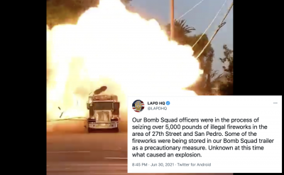 Anatomy of an Officer-Involved Explosion: a Post-Mortem on LAPD’s E. 27th Street Fireworks Blast