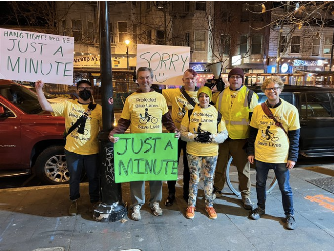 Valencia Street ‘Just a Minute’ Pilot Protest