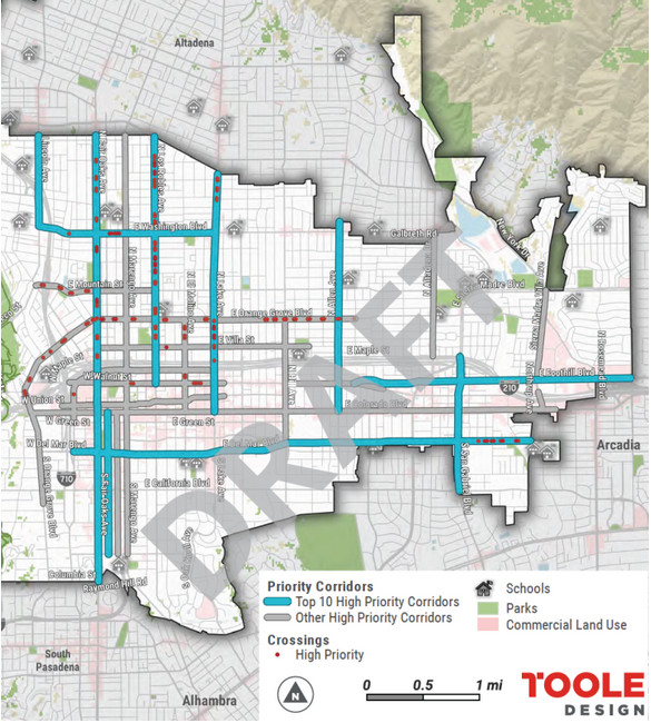 Draft Pasadena Pedestrian Plan Public Feedback Period Ends