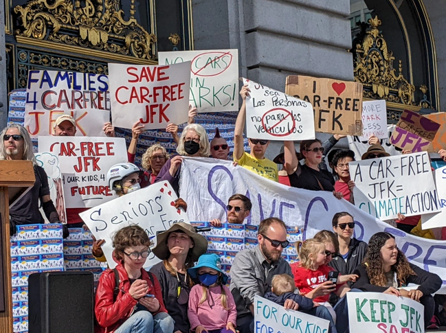 Rally to Protect Golden Gate Park’s J.F.K. Promenade
