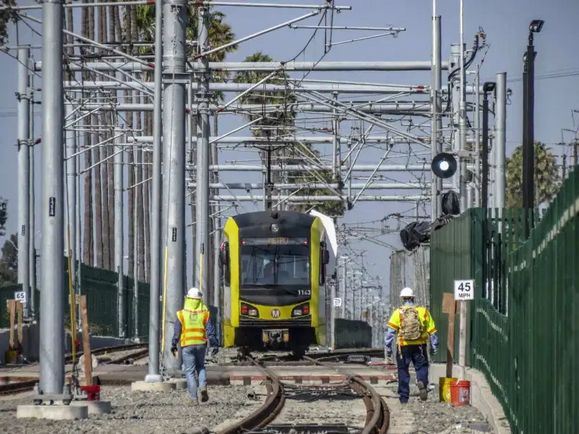 Most of Metro’s New Crenshaw/LAX Light Rail Line Is Substantially Complete