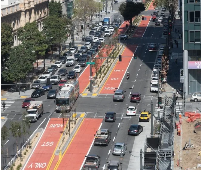 Transit Riders Celebrate Van Ness Opening