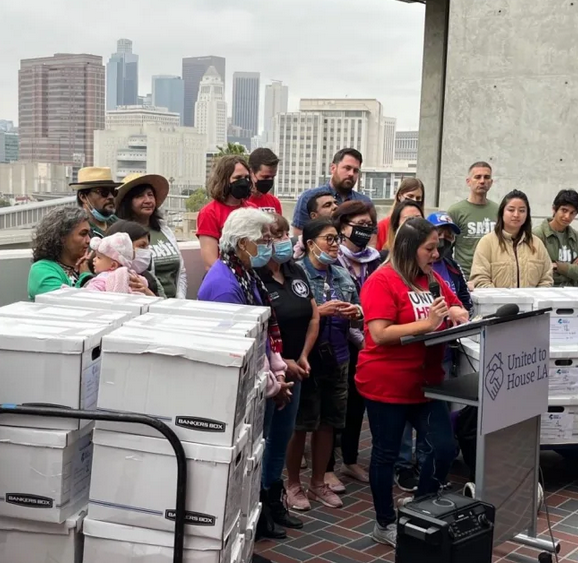 United to House L.A. Proponents Submit Signatures to Qualify for November Ballot