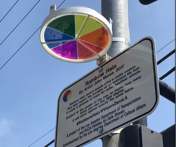 Eyes on the Street: Rainbow Halo Rises in Venice, Commemorating Prynsess Brazzle