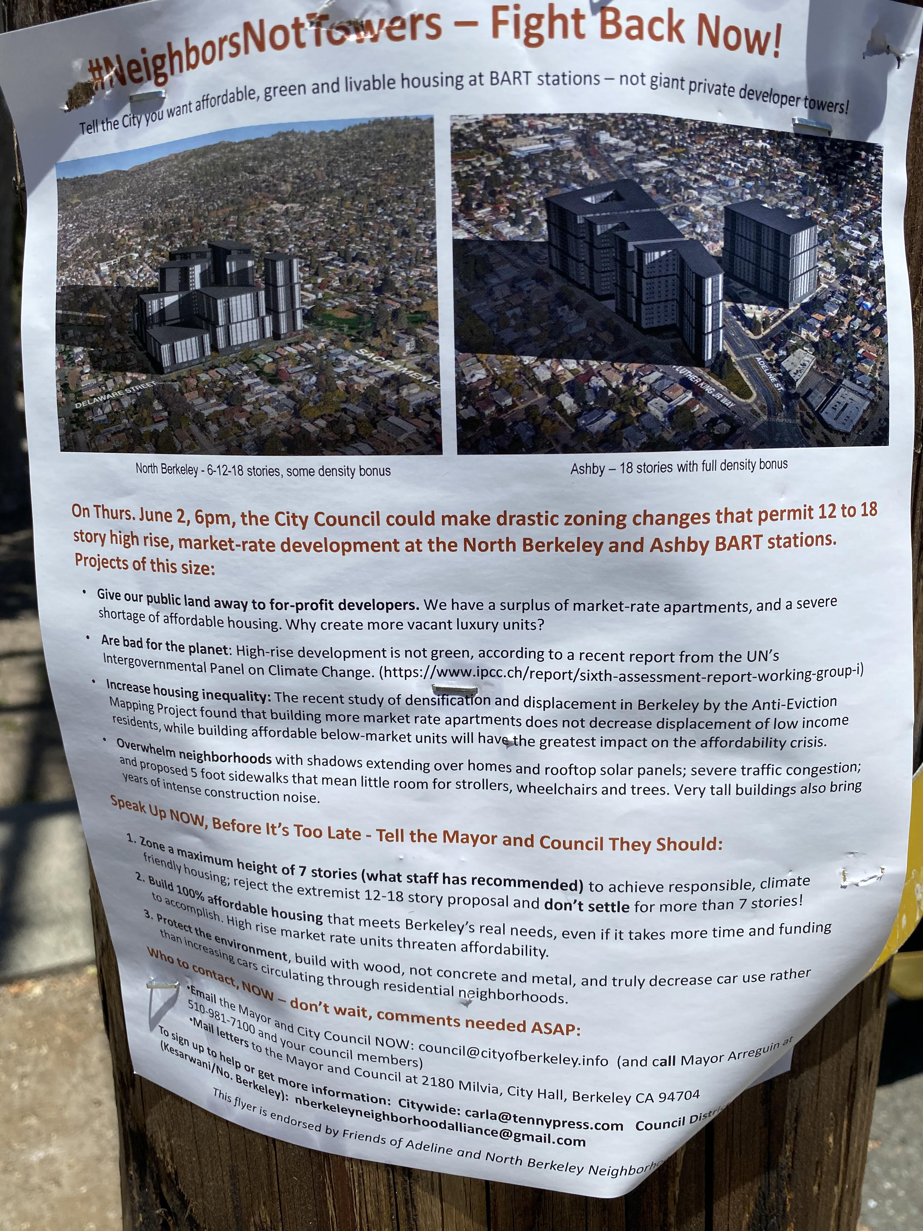 The complete flyer, in situ