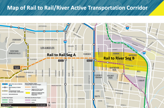 LA Metro Re-Approves Original Rail-to-River Route After Dedicated Bike/Walk Path Scuttled