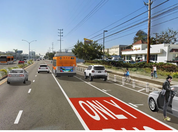 More Details on Bus and Bike Upgrades Planned for Venice Boulevard
