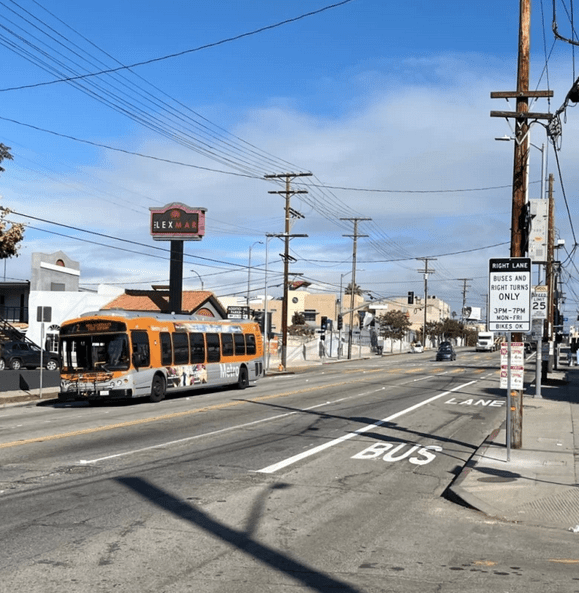 Eyes on the Street: Extended Bus Lanes on Alvarado Street